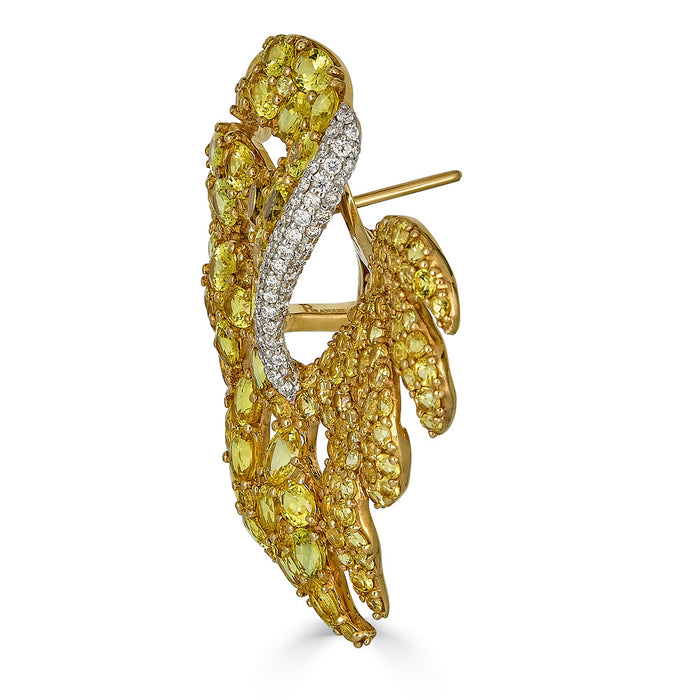 Mosaique Leaf Earrings