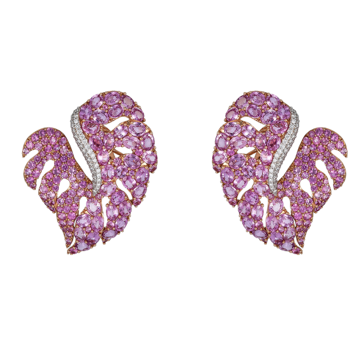 Mosaique Leaf Earrings