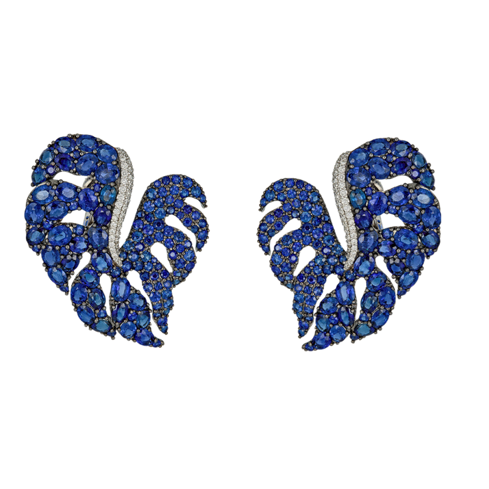Mosaique Leaf Earrings