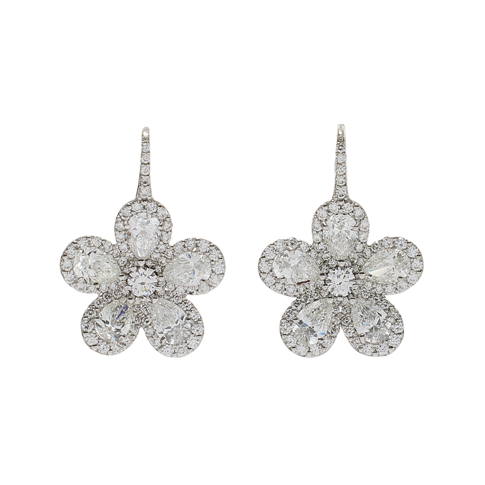 Classic Flower Drop Earrings