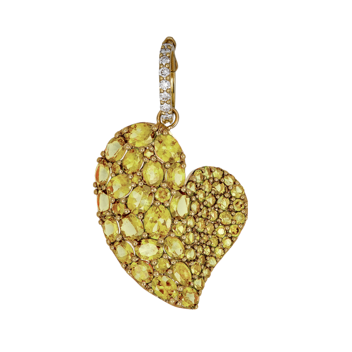 Wave Heart Large Pendant