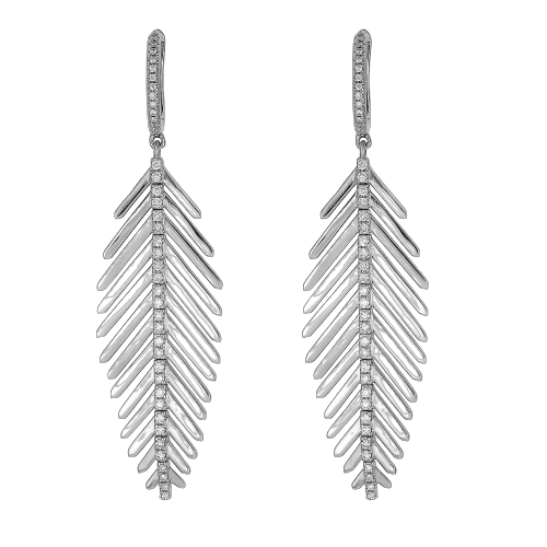 Short Feather Earrings