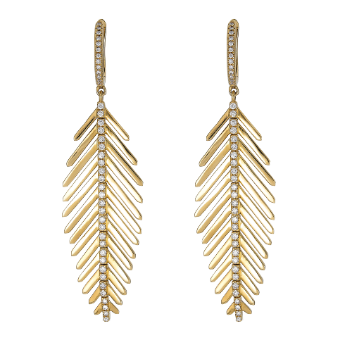 Short Feather Earrings