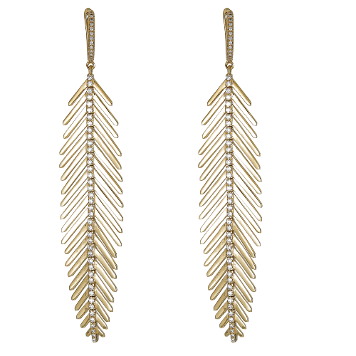 Long Feather Earrings