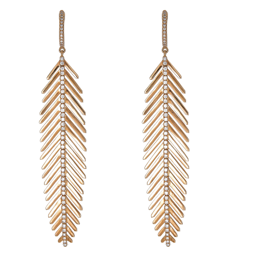 Long Feather Earrings