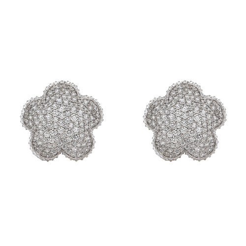 Small Cinque Diamond Earrings
