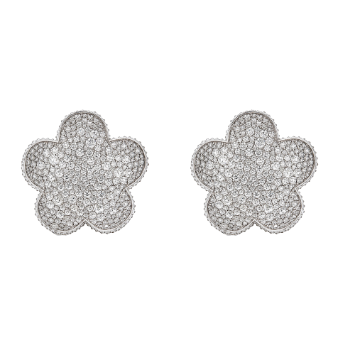 Cinque Large Diamond Earrings
