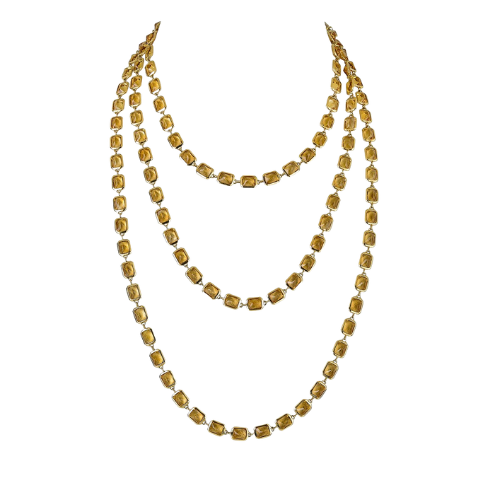 Pietra Emerald Cut Chain Necklace