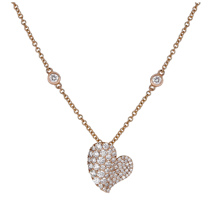 Wave Heart Small Necklace