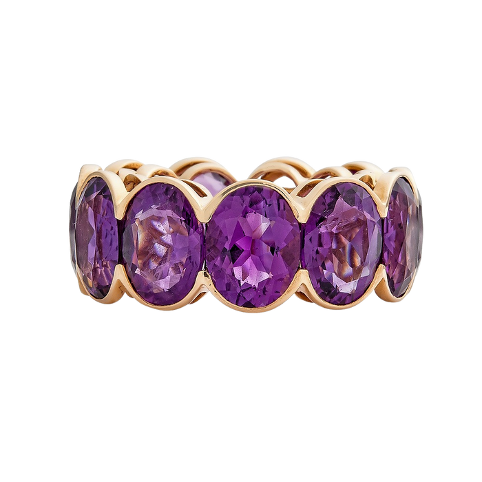 Pietra Oval Eternity Band