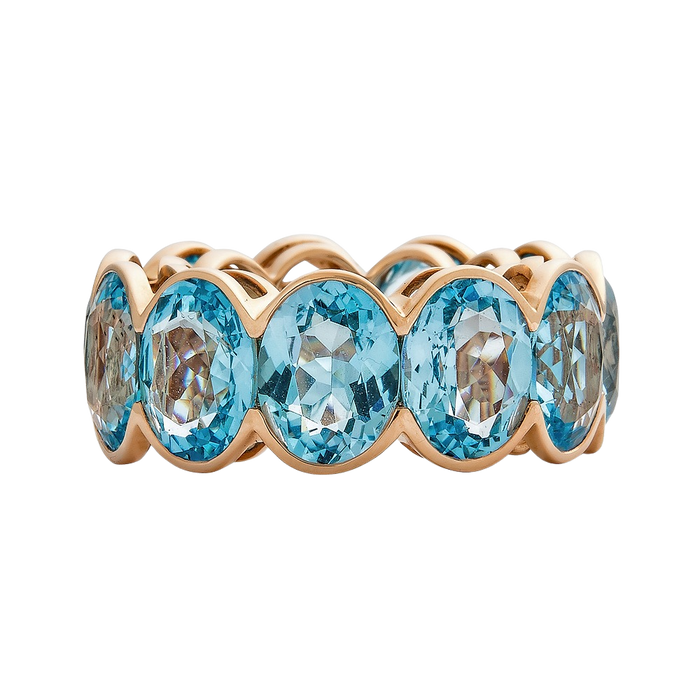 Pietra Oval Eternity Band