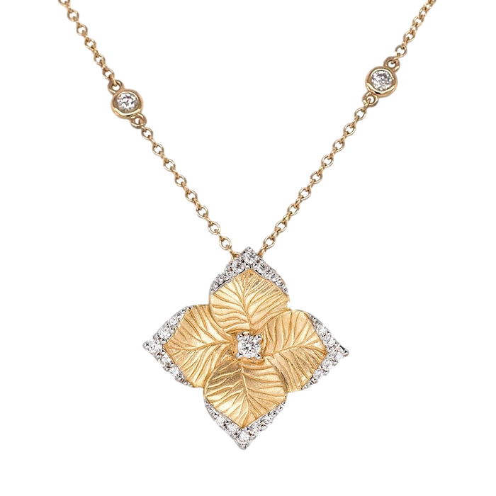 Oro Fiore Large Flower Necklace