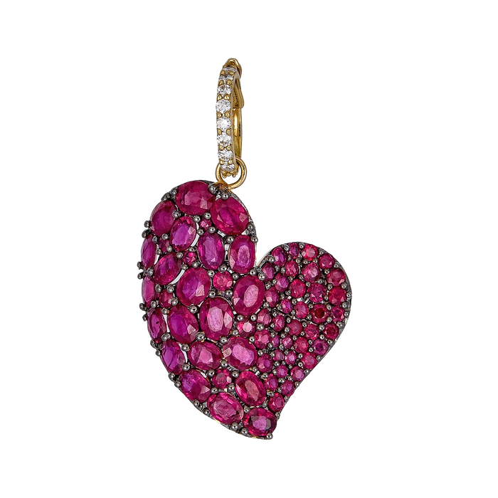 Wave Heart Large Pendant