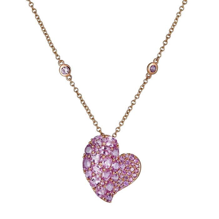 Wave Heart Medium Necklace