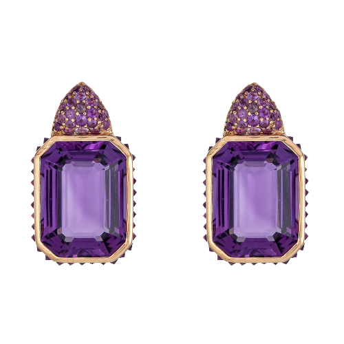 Pietra Small Reverse Set Earrings