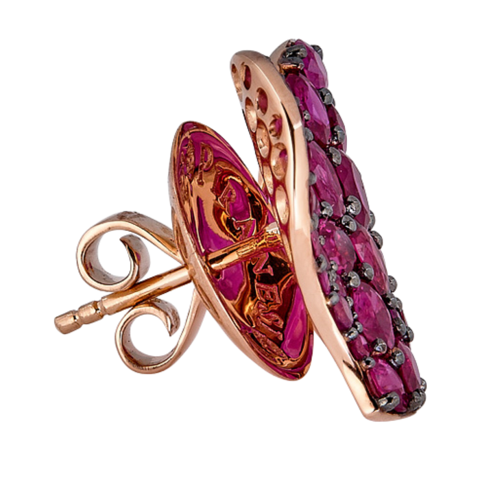 Wave Heart Medium Earring