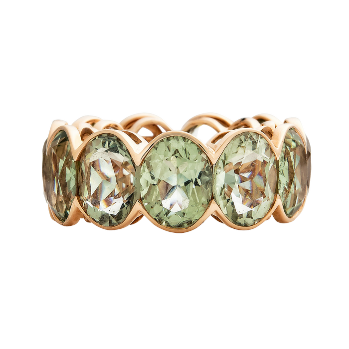 Pietra Oval Eternity Band
