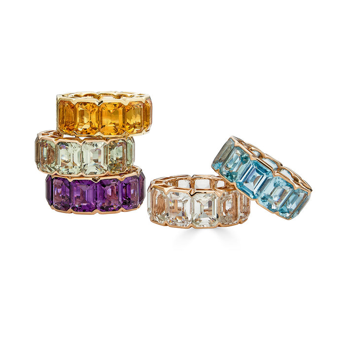 Pietra Emerald Cut Eternity Band