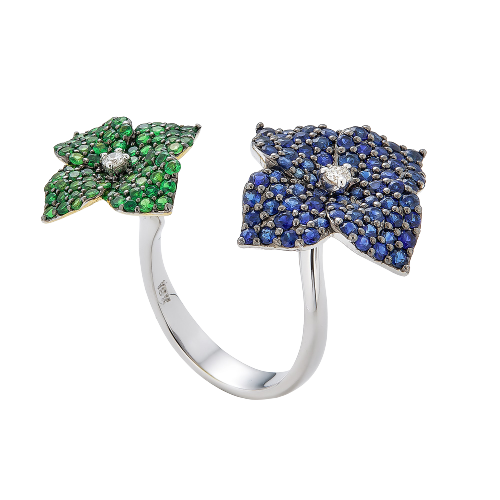 Fiore Double Flower Ring