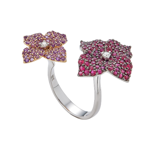 Fiore Double Flower Ring