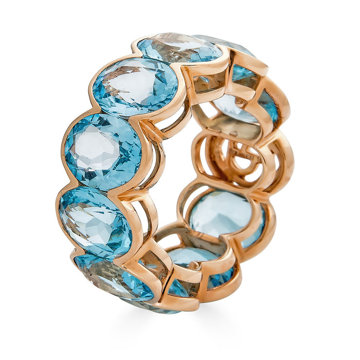 Pietra Oval Eternity Band