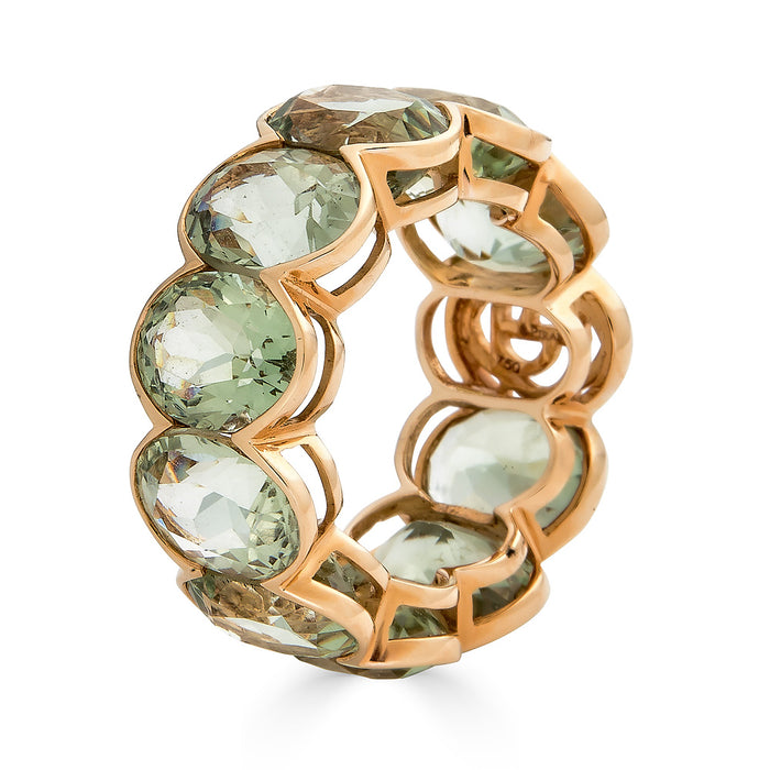 Pietra Oval Eternity Band