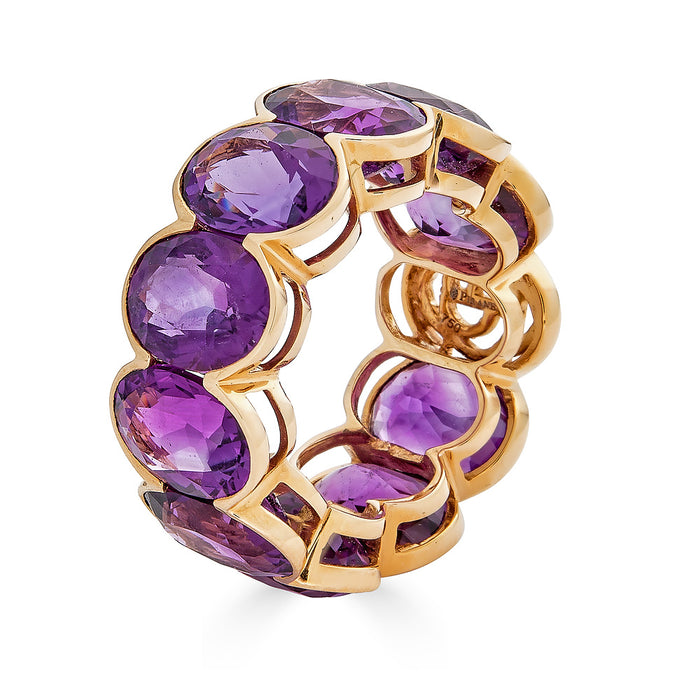 Pietra Oval Eternity Band
