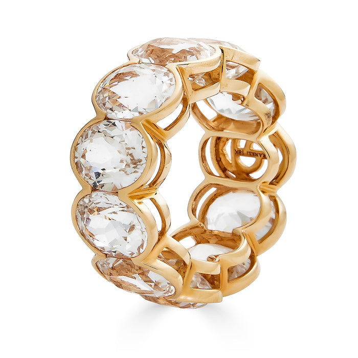 Pietra Oval Eternity Band