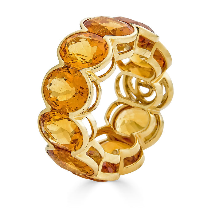 Pietra Oval Eternity Band