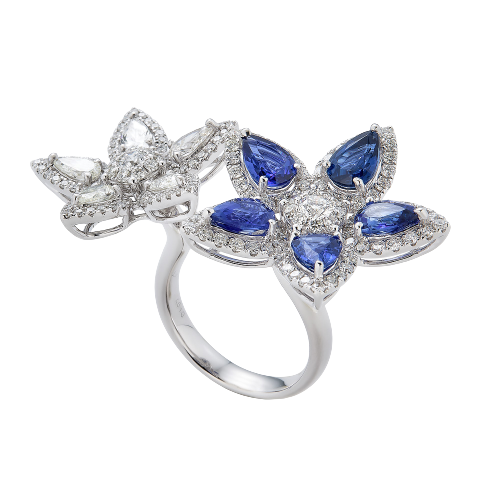 Vendome Double Flower Ring