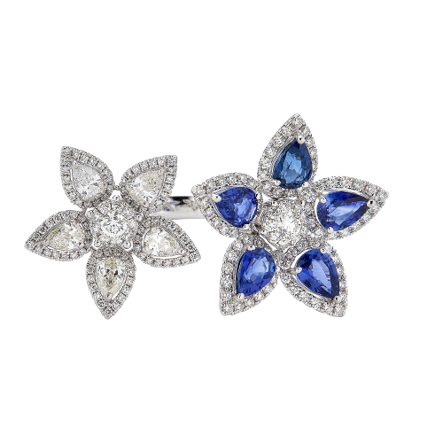 Vendome Double Flower Ring