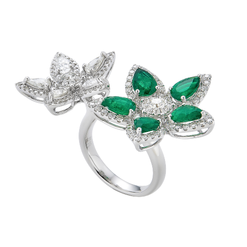 Vendome Double Flower Ring