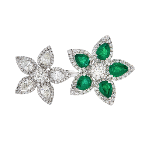 Vendome Double Flower Ring