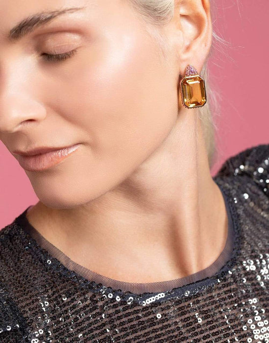 Pietra Small Reverse Set Earrings
