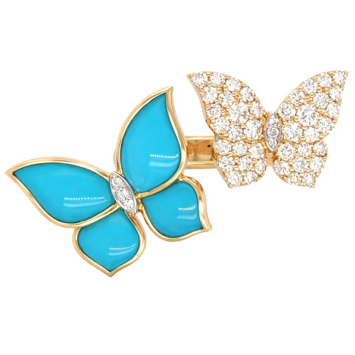 Capri Butterfly Double Ring