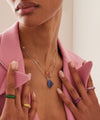 Wave Heart Medium Necklace