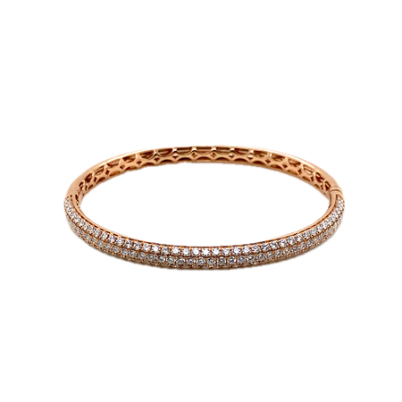 Dome small bracelet 2.48 carats 18k rose gold