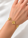 Fiore Five Motif Oro Bracelet
