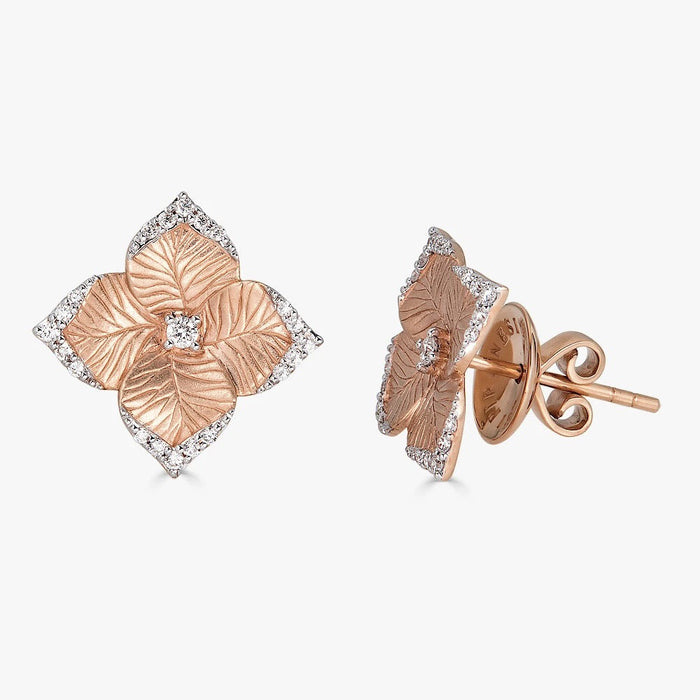 Oro Fiore Small Flower Earrings