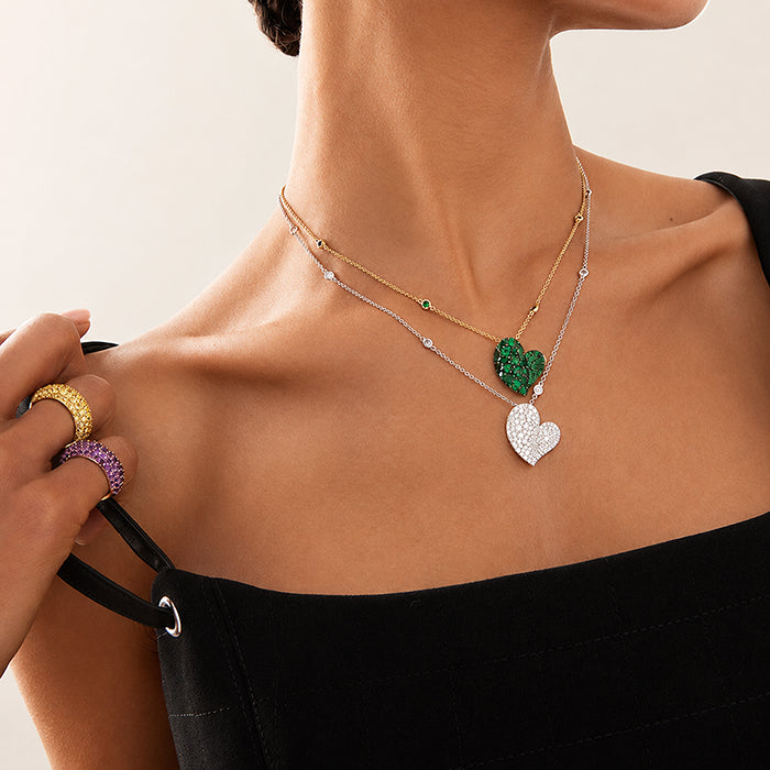 Wave Heart Medium Necklace