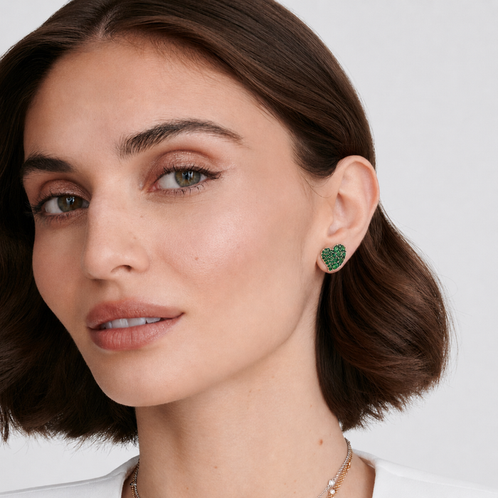 Wave Heart Small Earring