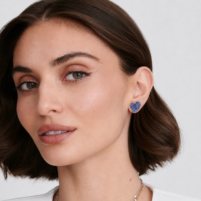 Wave Heart Small Earring
