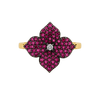 Approx. 0.93 carats Round Deep Pink Sapphires

0.03 carats Round Diamonds
Set in 18K Rose Gold