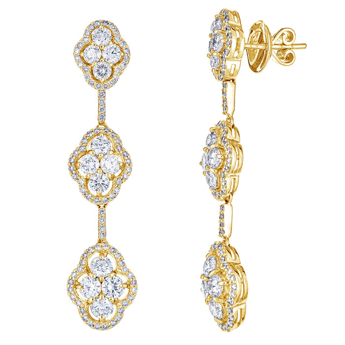 Maison Three Tier Earrings