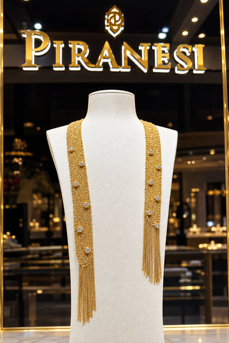 Woven Gold Scarf