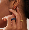 Wave Heart Medium Earring