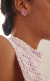Wave Heart Medium Earring