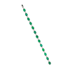 Approx 15.36 carats Oval Emerald&nbsp;
2.55 carats Round Diamonds
Necklace set in 18K White Gold