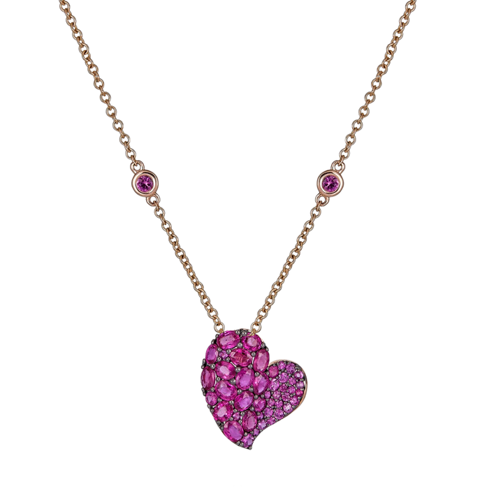 Wave Heart Small Necklace