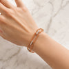 Approx. 5.01 carats Round Orange Sapphires&nbsp;
0.90 carats Round Diamonds
Bracelet set in 18K Rose Gold